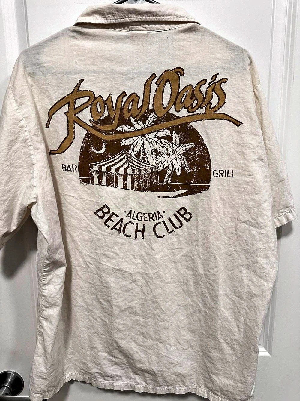 Vintage OP Ocean Pacific Royal Oasis Beach Club Shirt XL